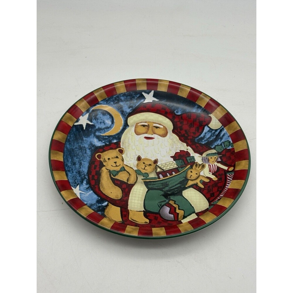 Century Santa Claus Bear Decorative Christmas Plate 8" Diameter